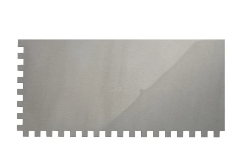 Гладилка из нержавеющей стали, 280 х 130 мм, зеркальная полировка, пластмассовая ручка, зуб 8 х 8 мм Matrix