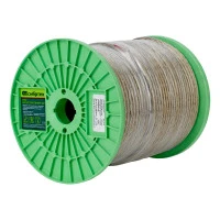 Трос металлополимерный прозрачный ПР-6.0, толщина 6.0 мм, катушка 150 метров Сибртех