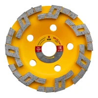 Чашка алмазная зачистная, 125 мм, Волна Denzel