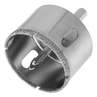 Сверло по керамической плитке и стеклу, 45 х 55 мм, шестигранный хвостовик, с центрующим сверлом Сибртех