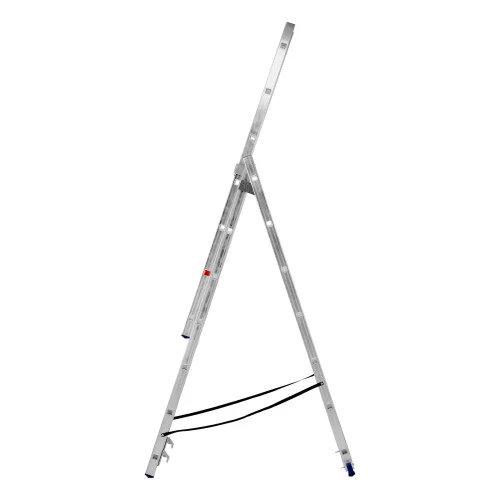 Лестница, 3 х 7 ступеней, алюминиевая, трехсекционная, Сибртех