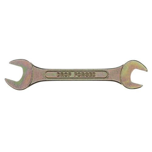 Ключ рожковый, 12 х 13 мм, желтый цинк Сибртех