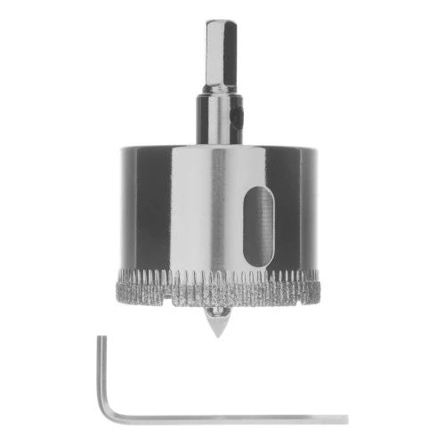 Сверло по керамической плитке и стеклу, 40 х 55 мм, шестигранный хвостовик, с центрующим сверлом Сибртех