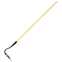 Мотыга стальная усиленная, 170 х 60 х 1430 мм, деревянный черенок, Сибртех