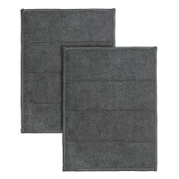Набор салфеток-губок двухсторонних из микрофибры cozy clean, темно-серые, 2 шт.