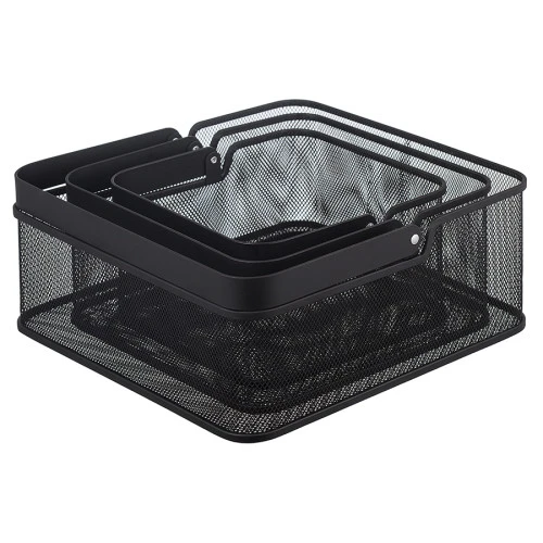 Корзина для хранения ferrant, 25х25х12 см, черная