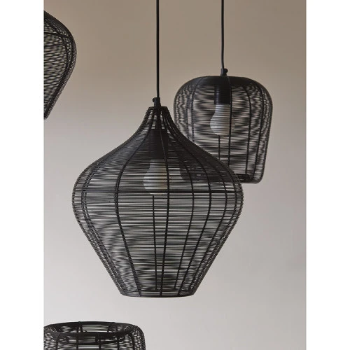 Светильник подвесной vinger, D23х25 см, черный
