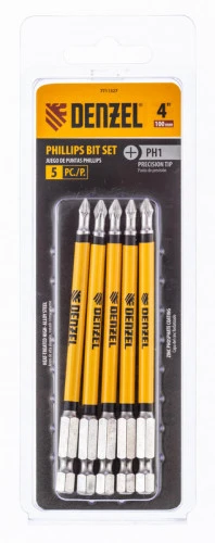 Бита PH1x100 мм, 5 шт. Denzel