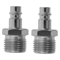 Ниппель универсальный быстросъемный ("папа") внешняя резьба 1/2, 2 шт, Stels