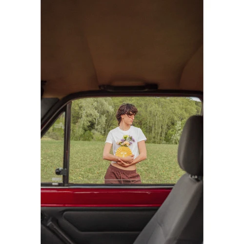 Ваза для цветов sun, 18 см, желтая