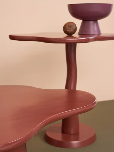 Столик кофейный fluid, 86х56х30 см, сепия