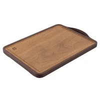 Доска разделочная двусторонняя из пшеничного волокна и черного дерева arlett, 44,5х30,5 см, сливовая