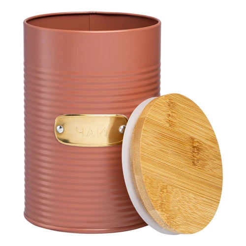 Банка для хранения чая irmel, 1,3 л, терракота