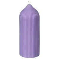 Свеча декоративная цвета лаванды из коллекции edge, 16,5см