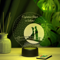 3D светильник  Светильник "Влюбленные на мосту"