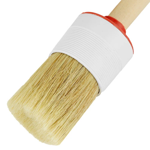 Кисть круглая №12 (45 мм) натуральная щетина, деревянная ручка MTX