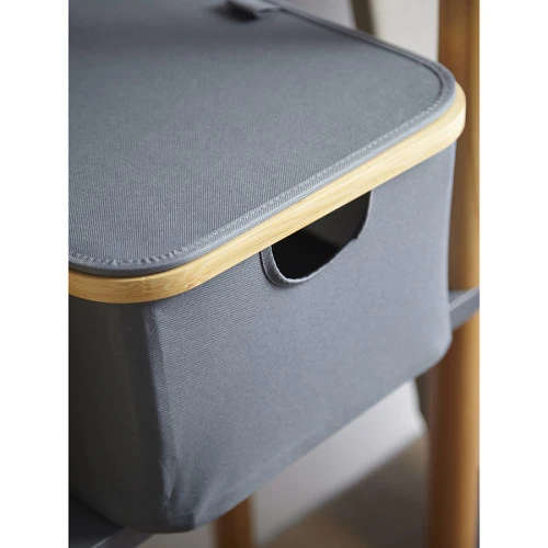 Корзина для белья neat low, 40x33x20 см, серая