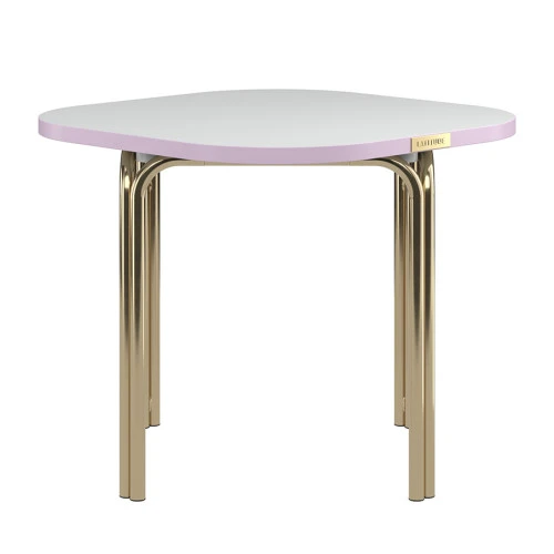 Столик кофейный ror, 50х50 см, латунь/серый/розовый