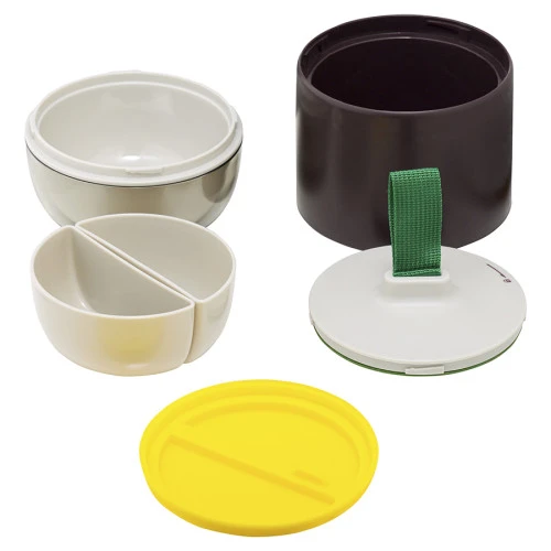 Ланч-бокс meals, 800 мл, темно-сливовый/светло-серый