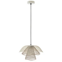 Светильник подвесной vinger, D48х30 см, белый/бежевый/золотой