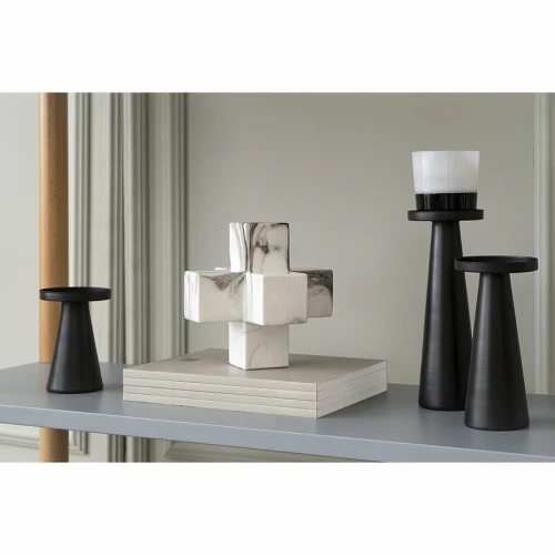 Набор подсвечников fyr, черные, 3 шт.