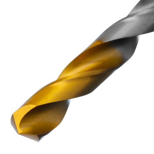Сверло спиральное по металлу 10 x 133 мм, Р6М5, Golden Tip  Denzel