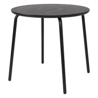 Стол обеденный round, D80 см, черный