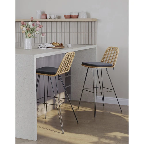 Стул барный vetle flat, ротанг