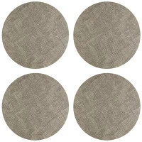Набор из 4-х сервировочных салфеток leanera, D35 см, песочные