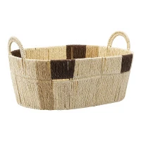 Корзина плетеная овальная bodhran chocolate из коллекции ethnic, размер l