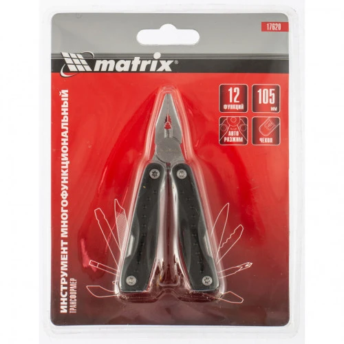 Трансформер, 12 функций, авторазжим, компактный размер, в чехле, 105 мм Matrix