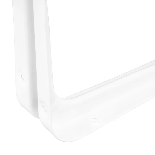 Кронштейн угловой с ребром, 125х150 мм, белый Сибртех