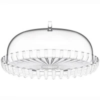 Блюдо сервировочное с крышкой dolcevita, D31 см, перламутровое