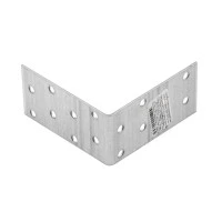 Крепежный уголок равносторонний 2 мм, KUR 80 х 80 х 40 мм Сибртех