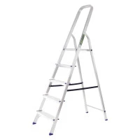 Стремянка, 5 ступеней, алюминиевая, Сибртех