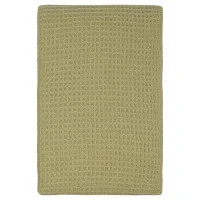 Плед из шерсти травянисто-зеленого цвета из коллекции essential, 130х180 см