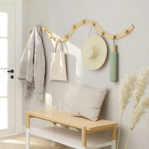 Вешалка настенная slinka, натуральное дерево