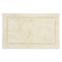 Коврик для ванной из хлопка ворсовый кремового цвета из коллекции essential, 50х80 см
