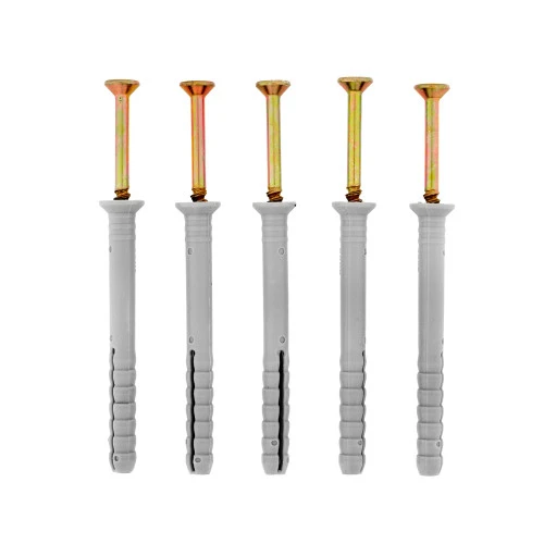 Дюбель-гвоздь полипропиленовый с потайным бортиком 6 х 60 мм, 200 шт Сибртех