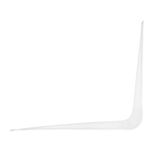 Кронштейн угловой с ребром, 100 х 125 мм, белый Сибртех