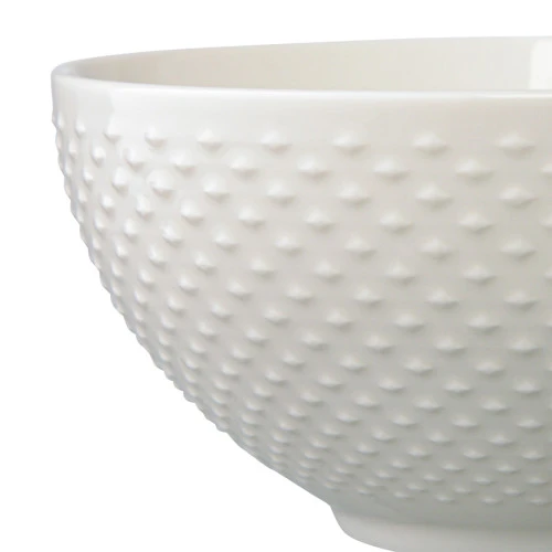 Набор из двух салатников белого цвета с фактурным рисунком из коллекции essential, 16см