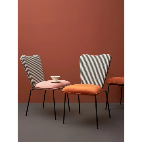 Стул pompadour, велюр, пыльная роза