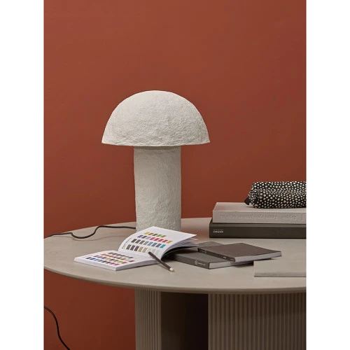 Лампа настольная texture sleek, D32x42 см, белая