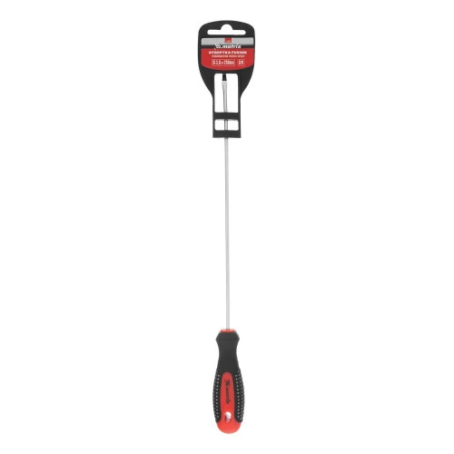Отвертка Fusion, SL3 х 200 мм, CrV, трехкомпонентная рукоятка "Anti slip" Matrix