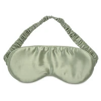 Маска для сна из натурального шелка мятного цвета из коллекции essential