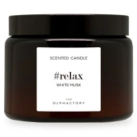 Свеча ароматическая the olphactory, relax, white musk, 60 ч