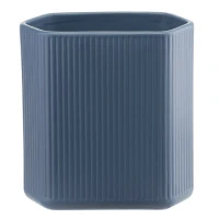 Ваза темно-синего цвета из коллекции edge, 20см