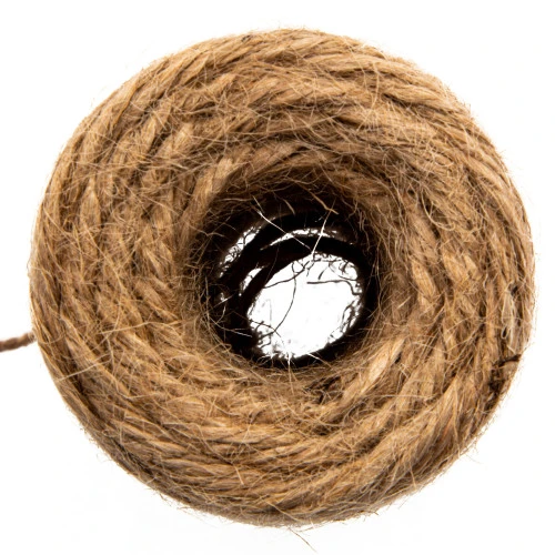 Шнур банковский джутовый 100 м, сменный блок, вес 120 гр +- 10%, Сибртех