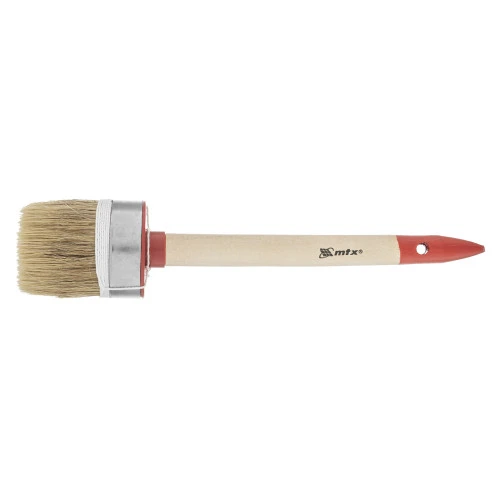 Кисть круглая, Профи №16 (55 мм) натуральная щетина, деревянная ручка MTX