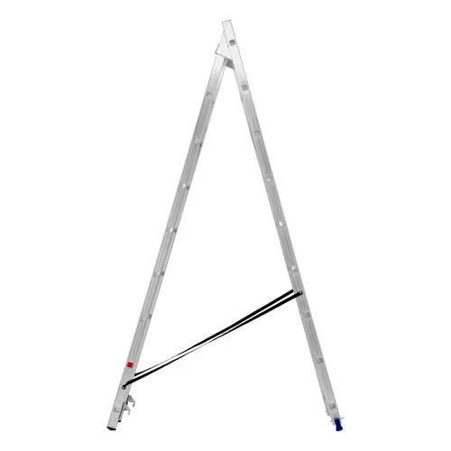 Лестница, 2 х 9 ступеней, алюминиевая, двухсекционная, Сибртех